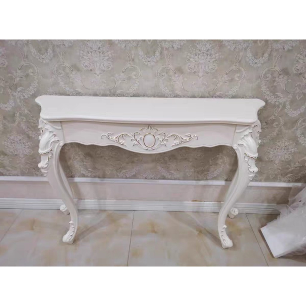 Bàn phong cách Tây Âu sang trọng đặt phòng khách, bàn trưng bày phong cách tân cổ điển HANWOOVINA