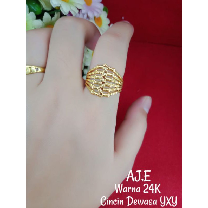 Nhẫn Mạ Vàng 24k Toàn Bộ Mắt