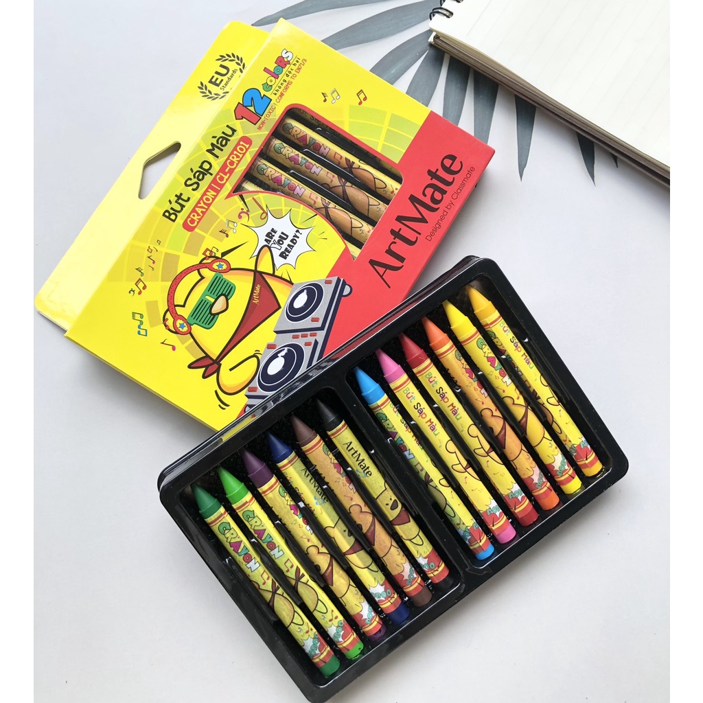 Sáp màu  Classmate an toàn - 12/18/24 tươi sáng  - CR201/CR202/CR203 - vpp Quế Anh sỉ/lẻ