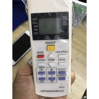 Điều Khiển Remote máy lạnh điều hoà NAGAKAWA - loại tốt