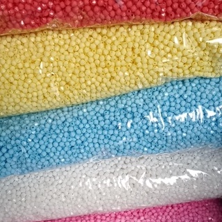 10/25/50gam Hạt cườm nhựa chóp nhọn 4mm nhiều màu