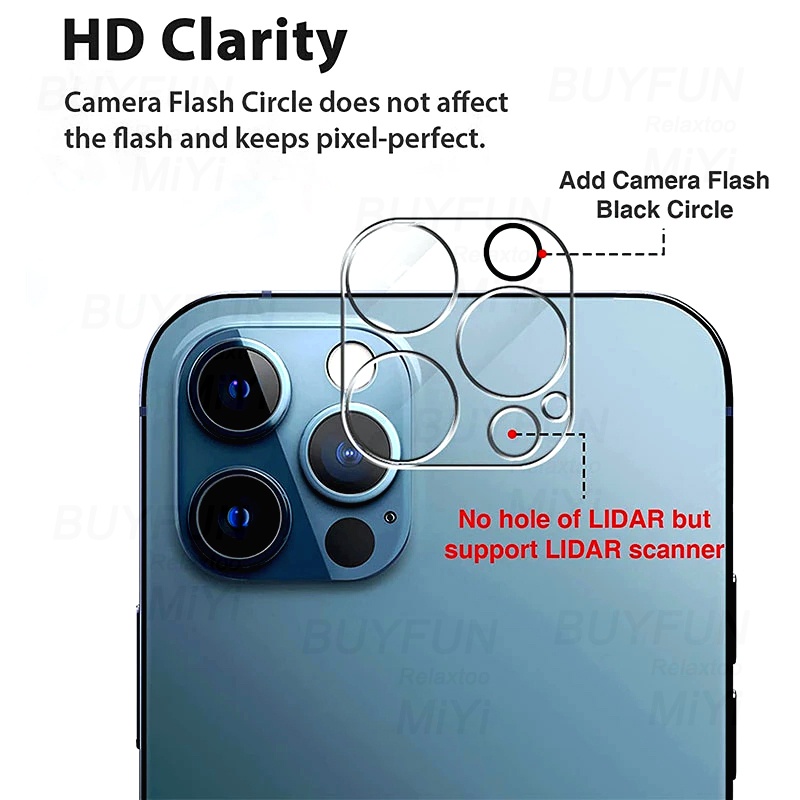 2 Miếng Dán Cường Lực Bảo Vệ camera Sau Cho iphone 15 14 13 12 pro max 15plus