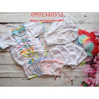 Combo 35 món đồ sơ sinh cho bé 2-6kg trắng bác sĩ