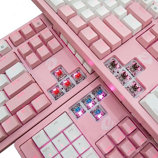 Bàn phím cơ DareU EK1280S Pink White