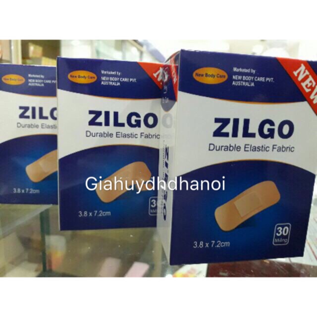 Băng dán zilgo miếng to (hộp 30 miếng )