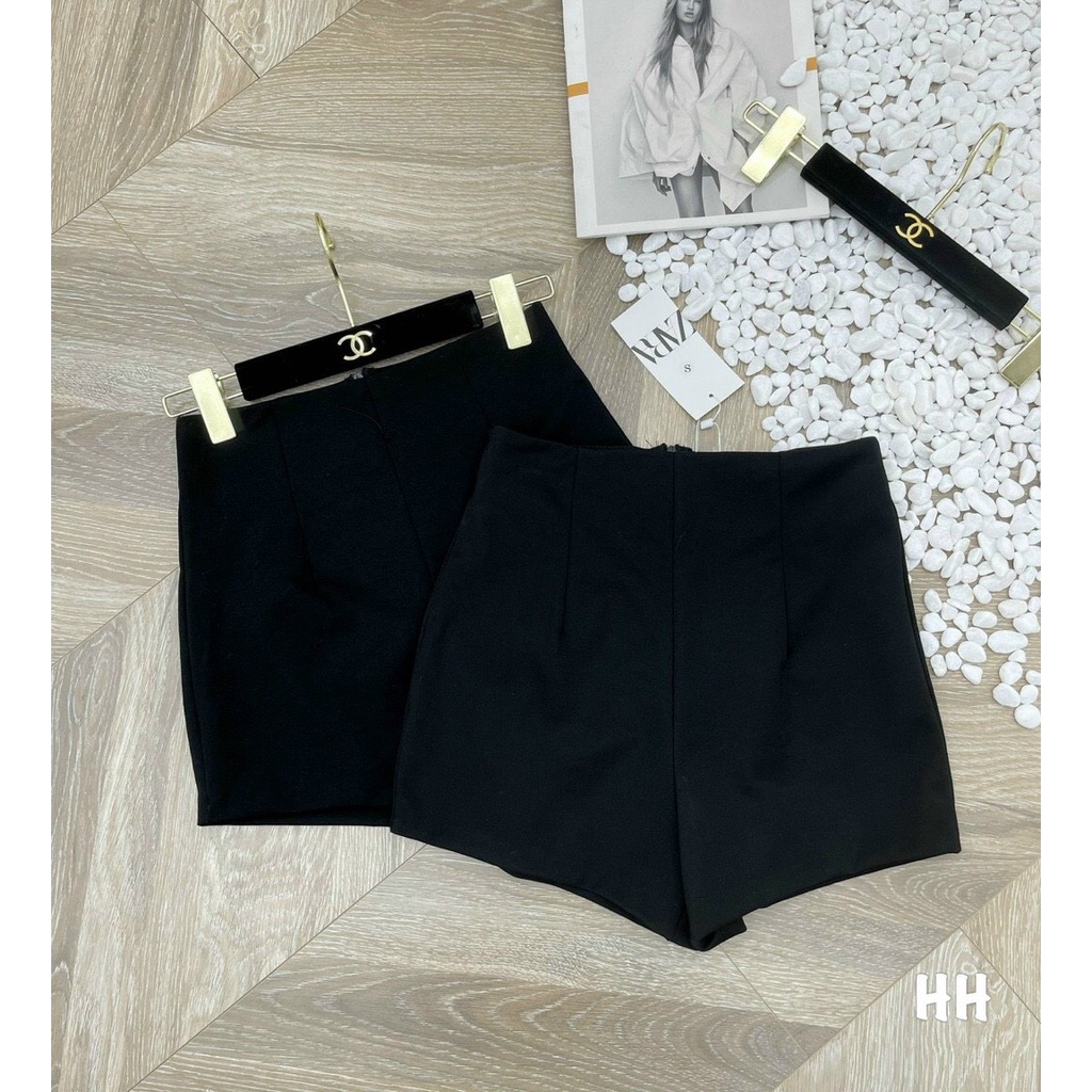 Quần đùi nữ lưng cao from ôm mặc đi chơi chất Umi cao cấp dày mịn hàng chuẩn shop.