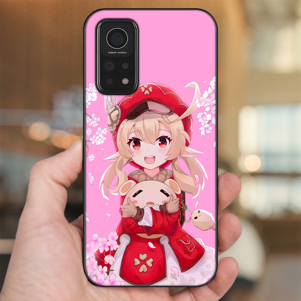Ốp lưng Xiaomi Mi 10T Pro 5G viền đen in hình Klee Genshin Impact