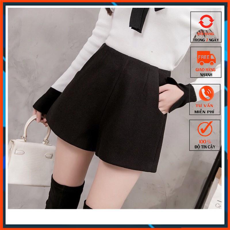 GIẢM 10K ĐƠN 0 ĐỒNG DẠ CAO CẤP MÃ D023 quần short nữ chất dạ tôn chân dài miên man ,quần đùi nữ phong cách hàn quốc
