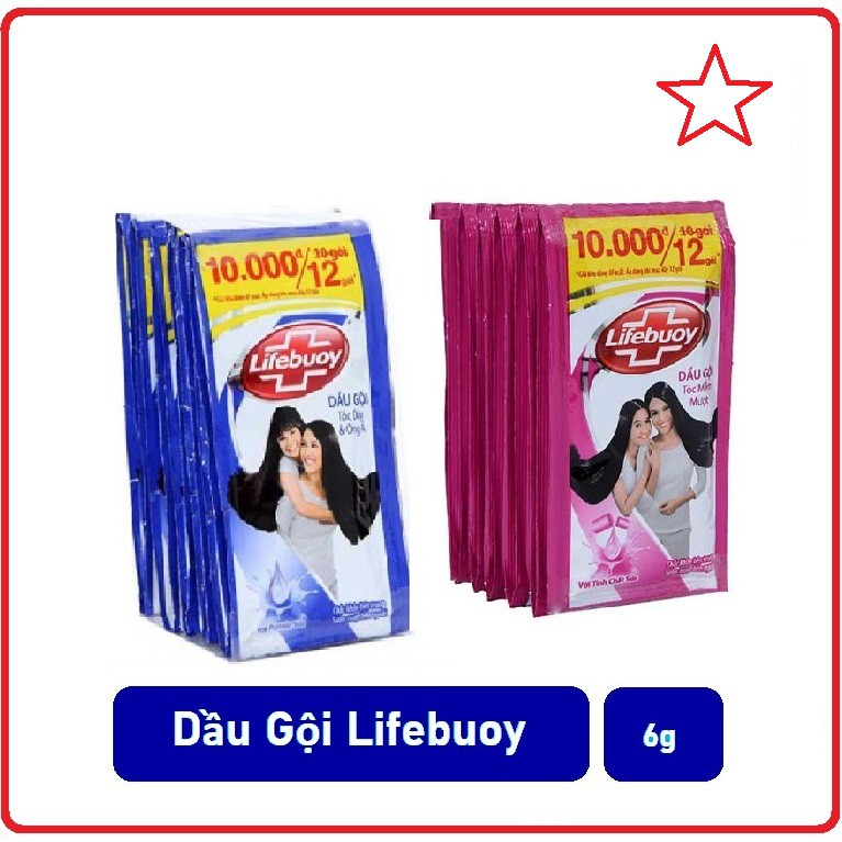 Dầu Gội LIFEBUOY Dây 6g x 12 Gói