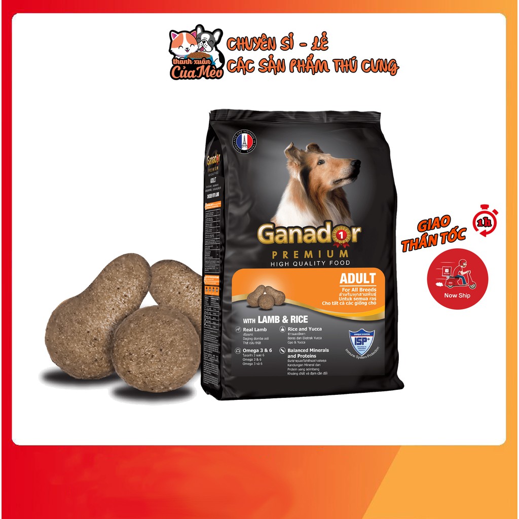 Thức ăn hạt cho chó trưởng thành Ganador 1,5kg