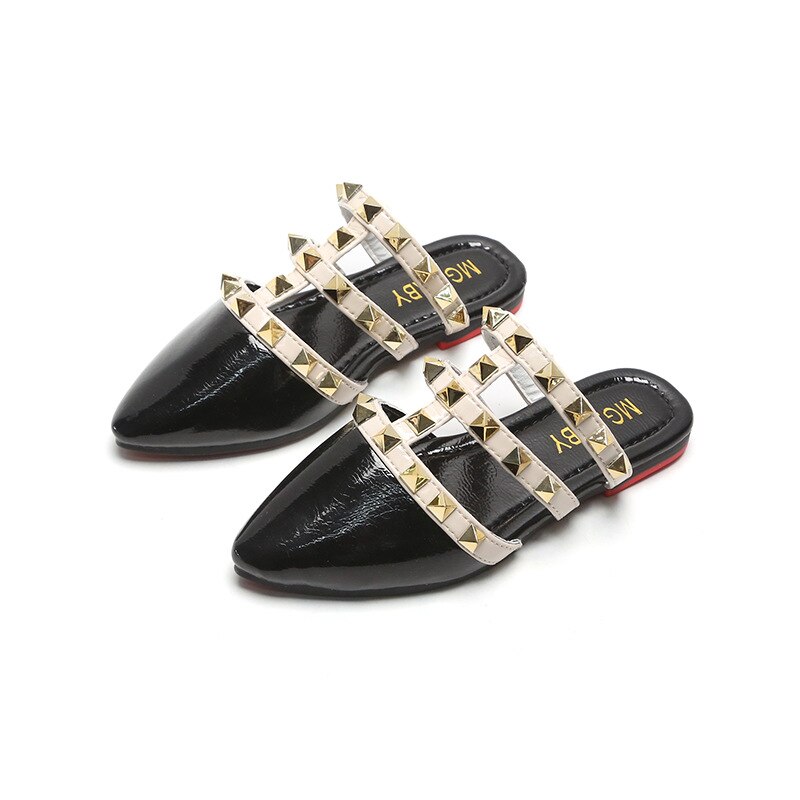 Giày Sandal Da Đế Mềm 3 Màu 21-35 Cho Bé Gái