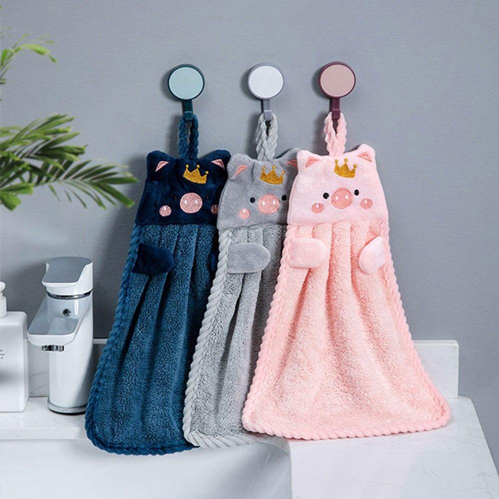 Set 1 / 2 Khăn Tắm Bằng Lông Cừu San Hô Màu Sắc Trơn Thấm Hút Nhanh Khô Trang Trí