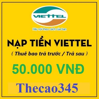 Thẻ cào viettel 50k rẻ vô địch