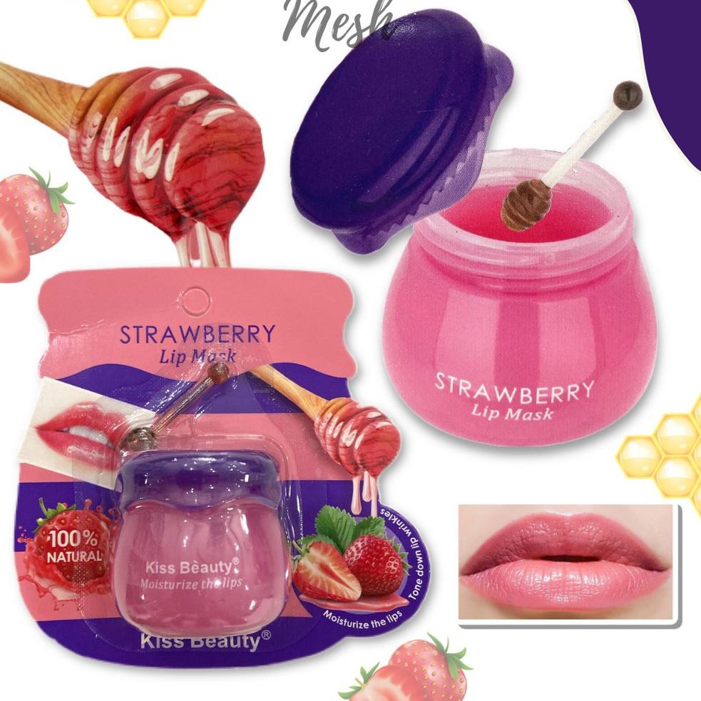 (Hàng Mới Về) Mặt Nạ Môi Stcok - Kiss Beauty Chiết Xuất Dâu Tây 95018