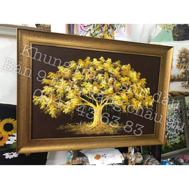 Khung tranh sơn dầu số hoá, kích thước lớn 60x120, 75x120, 60x140, 80x120, 70x140, 50x150, 60x180, 80x160, 90x180