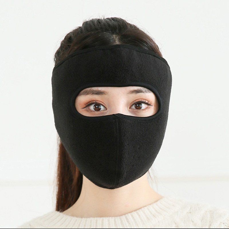 Khẩu trang ninja lót nỉ che kín mặt che tai chống nắng gió lạnh,có lỗ thông hơi ở miệng | BigBuy360 - bigbuy360.vn