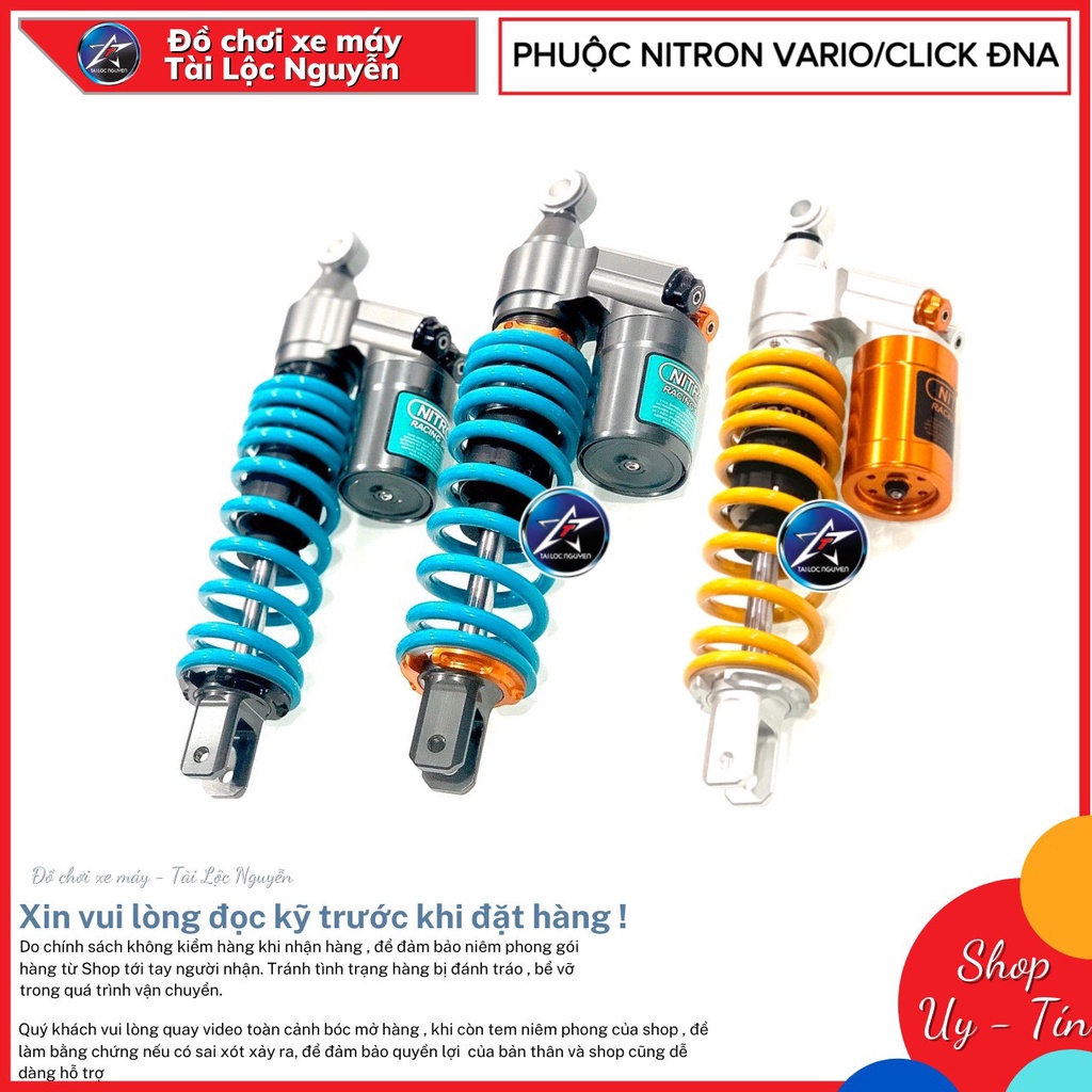 PHUỘC KIỂU NITRON CHO HONDA VARIO/VISION/CLICK 330MM