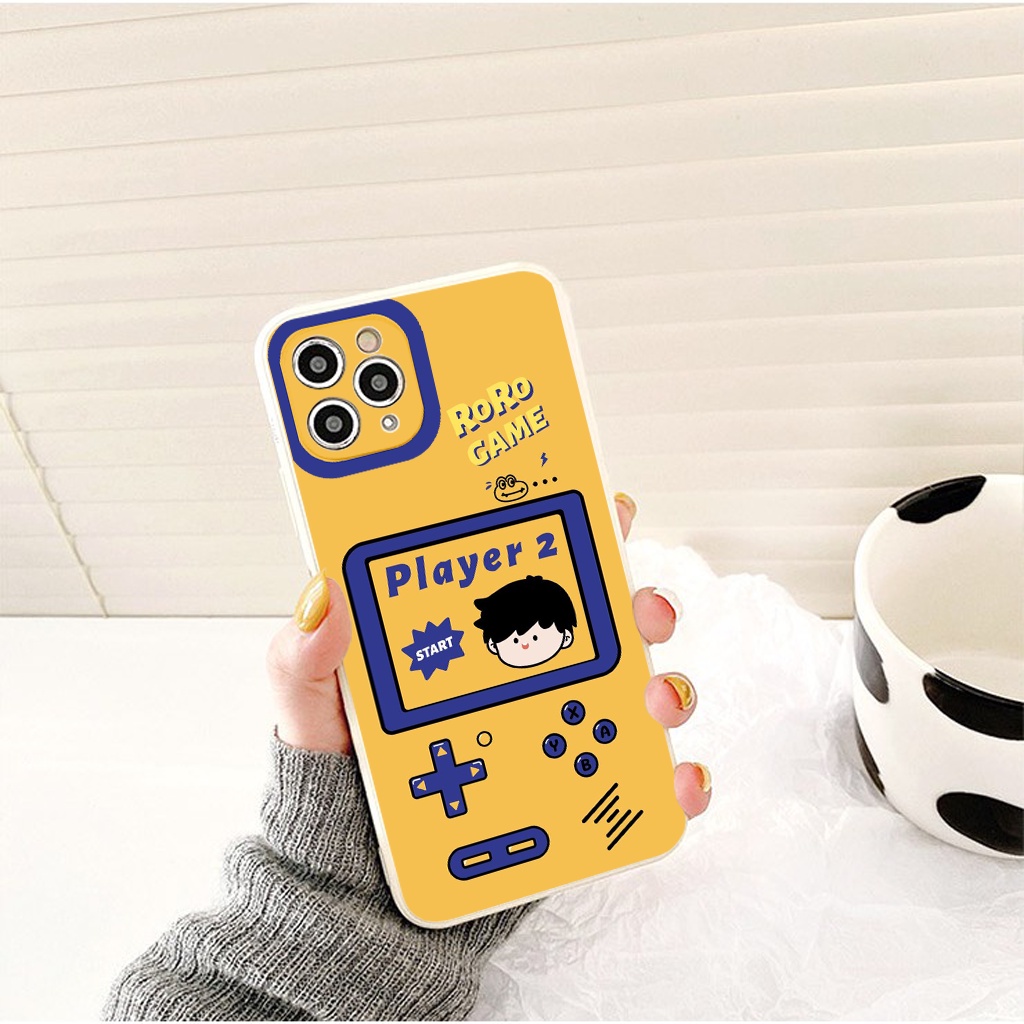 Ốp iphone - Ốp lưng iphone cạnh vuông viền camera Roro game dành cho ip 6 đến 14promax - ng092