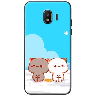 Ốp lưng samsung galaxy j2 pro, j3 pro, j7 pro in hình mèo mập nền xanh