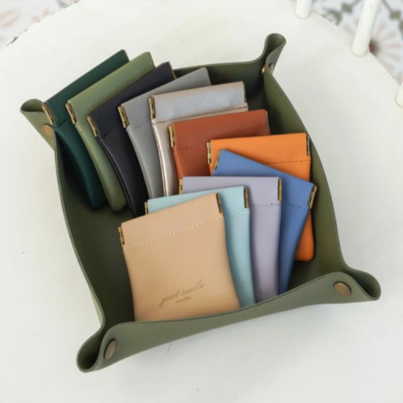 Túi đựng son môi/tai nghe mini bằng da PU