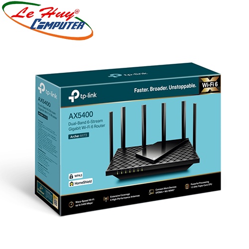 Bộ Phát Wifi TP-Link Archer AX73 Băng Tần Kép AX5400 Wifi 6