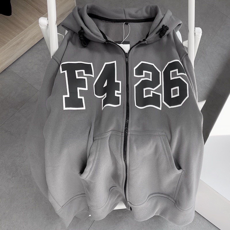 Áo hoodie zip nỉ bông KOMBOH form rộng dáng unisex, áo khoác nỉ hoodie nam nữ đẹp ulzzang F426