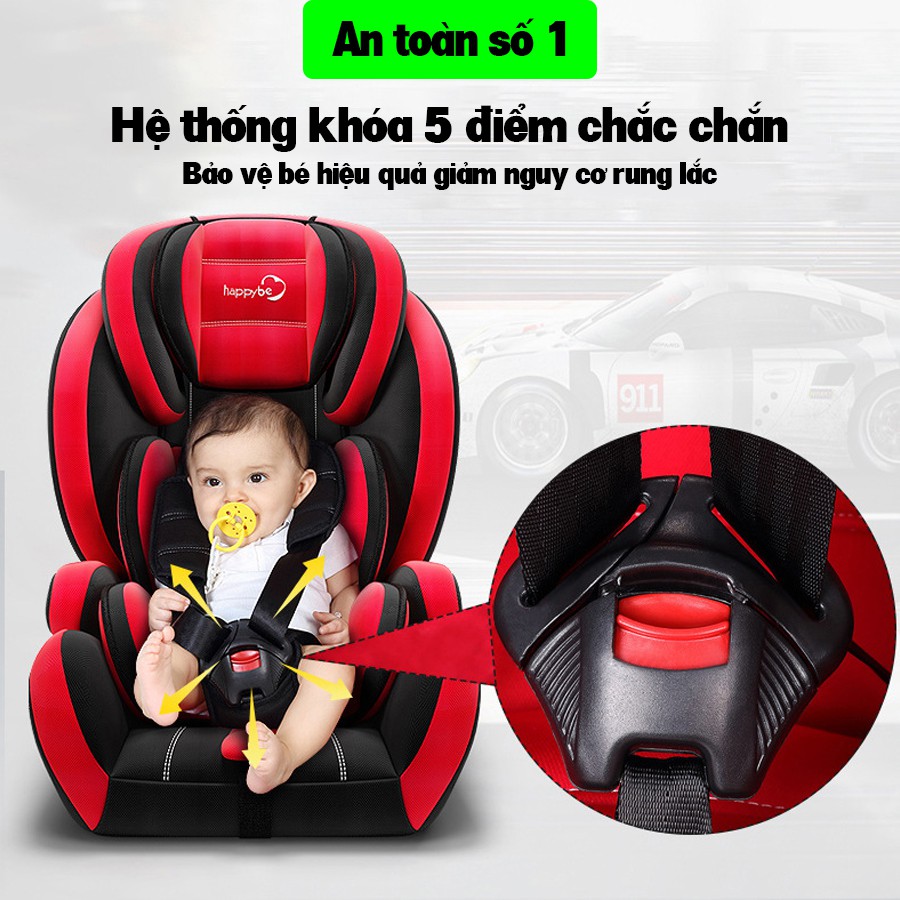 Ghế ngồi ô tô cho bé STEELMATE an toàn với chuẩn ISOFIX QUỐC TẾ, dây đai an toàn thế hệ mới chắc chắn, BH 12 Tháng-CAR47