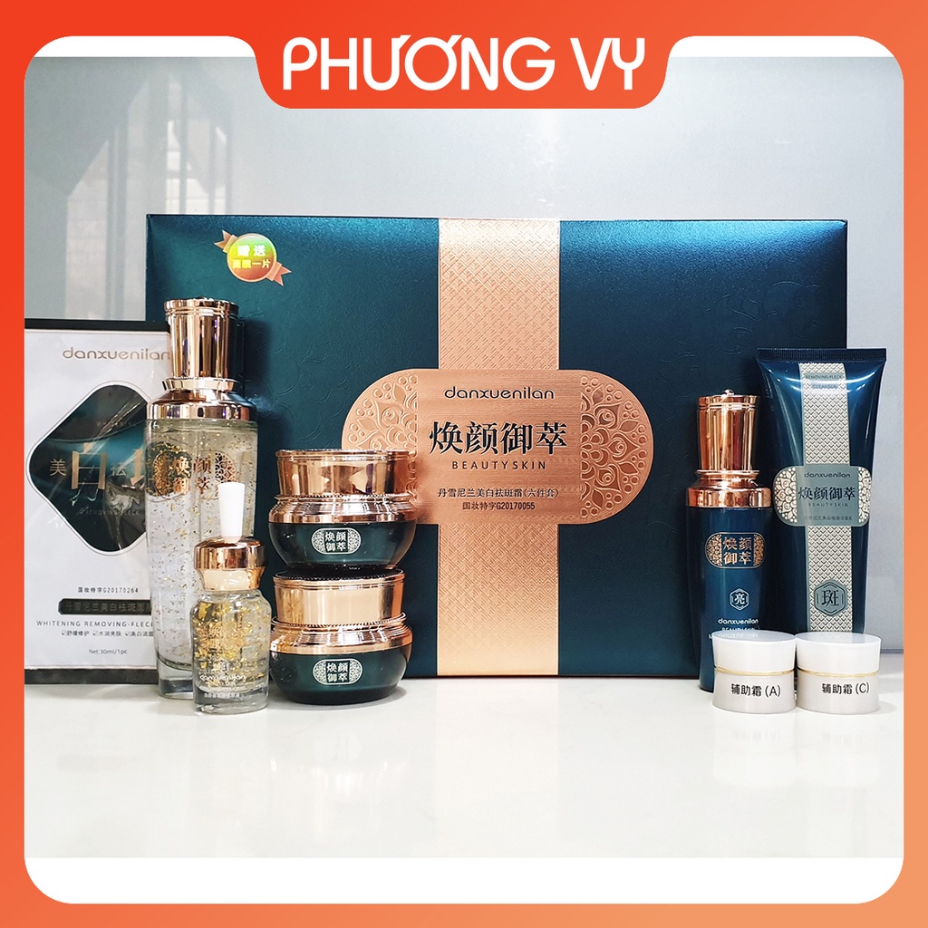 [CHÍNH HÃNG] Bộ mỹ phẩm Hoàng Cung Beauty Skin 6in1, dưỡng trắng, mờ nám tàn nhang và căng mịn da tự nhiên.