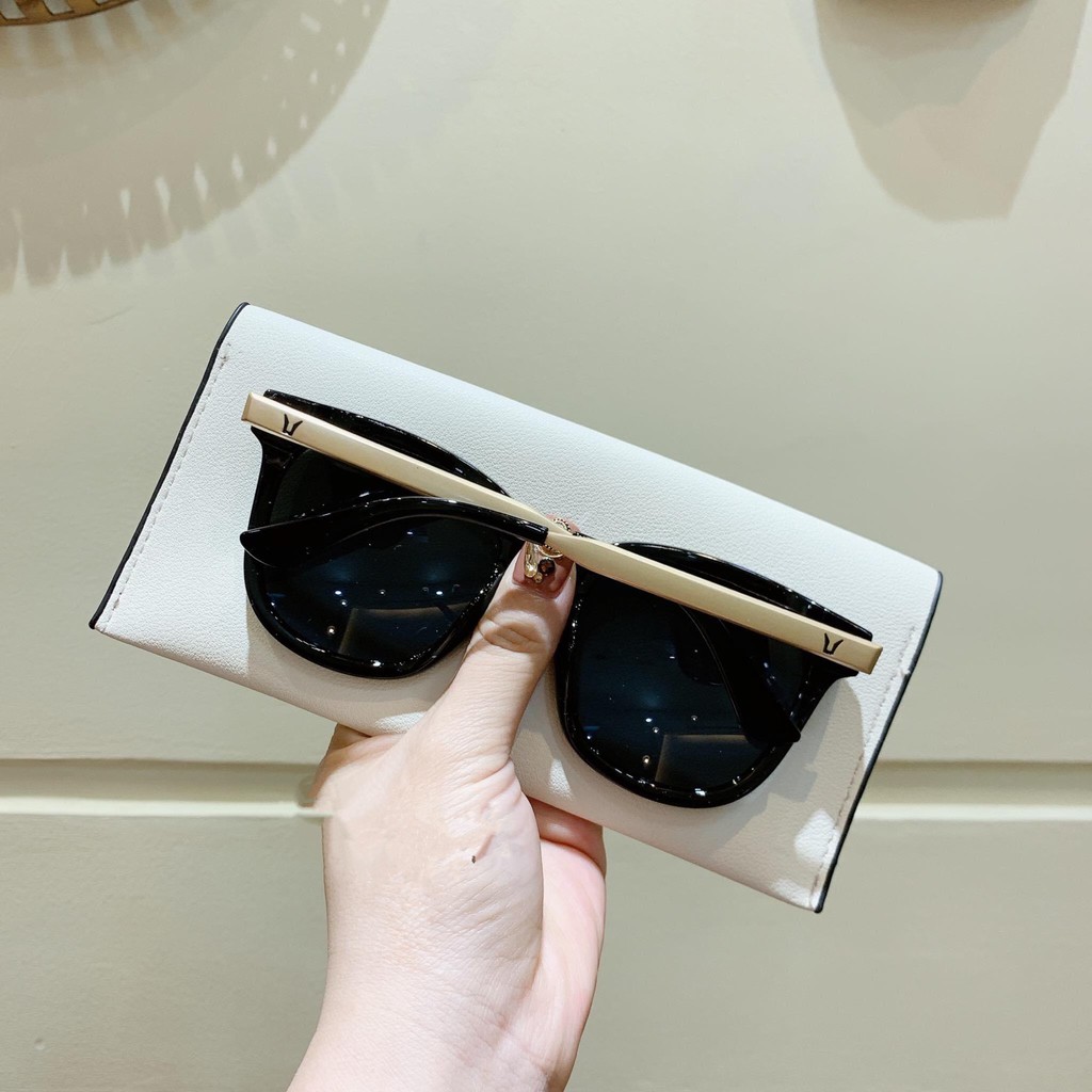 Freeship Kính mát nam nữ kính thời trang chống nắng tuyệt đối bảo vệ mắt-6035 Đen