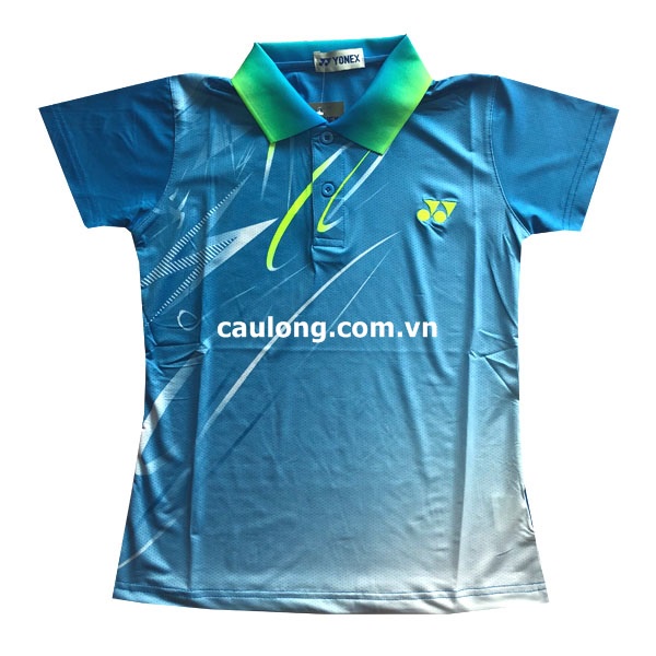 Áo Cầu Lông Nam Nữ Cổ Bâu Yonex 1907/1908 Màu Xanh