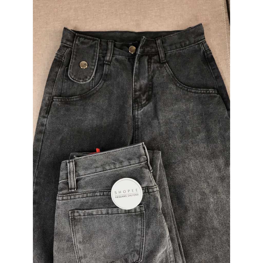 QUẦN JEAN BAGGY LƯNG CAO TÚI CHÉO -MÃ 16