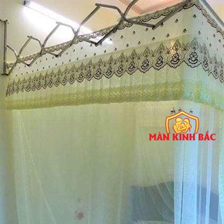 Mùng khung màn khung xếp gọn voan lạnh đảm bảo đẹp mê hồn các chế ạ (KHÔNG KÈM KHUNG)