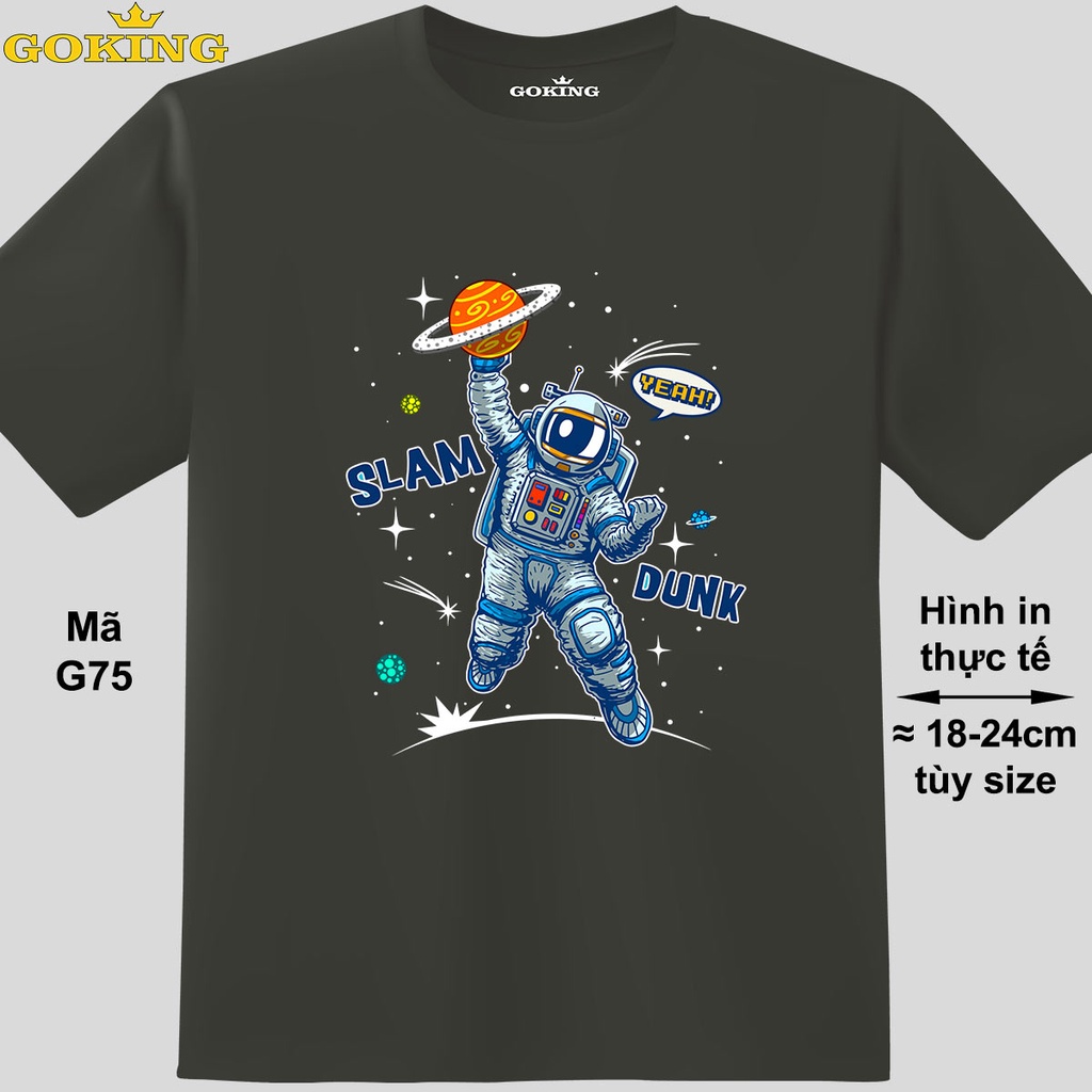 SLAM DUNK, mã G75. Áo thun thoát nhiệt Nhật Bản GOKING 100 cotton. Áo phông in hình 3D đẹp cho nam nữ, đội nhóm