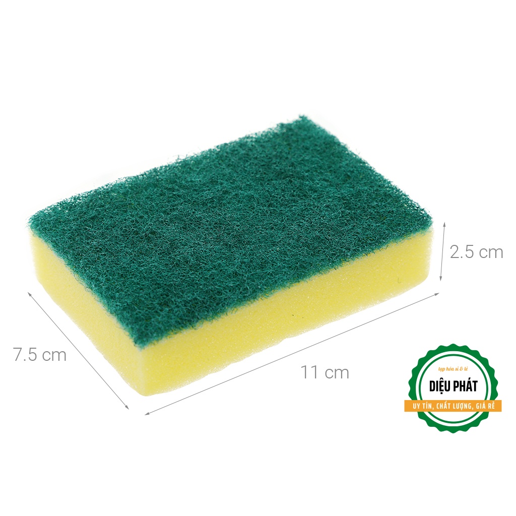 ⚡️ Miếng Bọt Biển, Miếng Rửa Chén Bát 2 Lớp Samran Dura-Tough 11cm