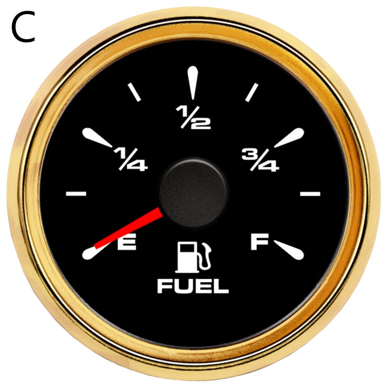 Đồng Hồ Đo Mức Nhiên Liệu EDB 5.2cm Cho Xe Hơi Tàu Thuyền