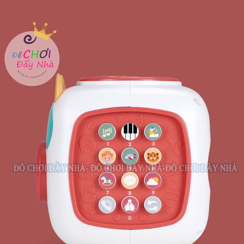 Đồ chơi phím nhạc,trống, hộp nhạc, - mẫu mẹ con heo hồng, bò sữa siêu đáng yêu có bánh xe chạy đà- Đồ chơi đầy nhà