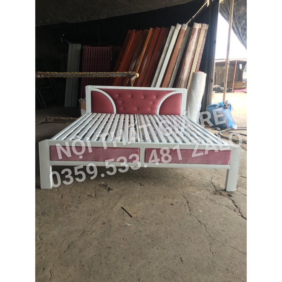 Giường sắt đơn thiết kế hiện đại mẫu mã đa dạng, đủ kích thước yêu cầu giá xưởng Freeship HCM