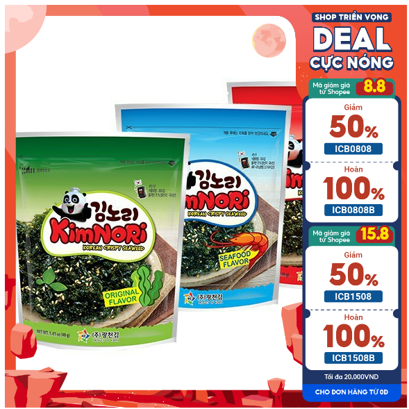 Tảo biển trộn cơm vị cay Kimnori (Gói 40g)