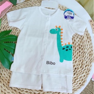  Quần Áo/Bộ Đồ Bibo Kim Thu Tay Ngắn Size Sơ Sinh-12kg.