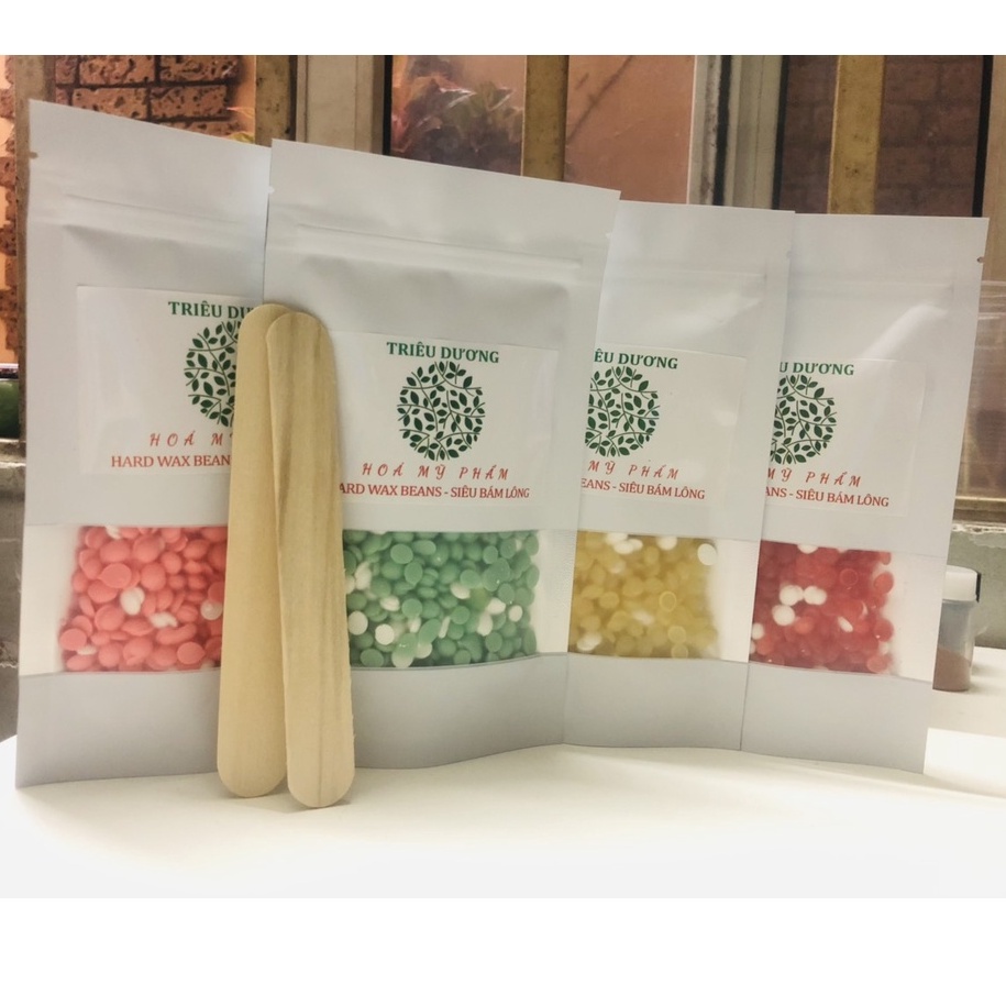 SÁP wax tẩy lông nóng dạng hạt đậu Triêu Dương nhiều màu - bịch 100gr