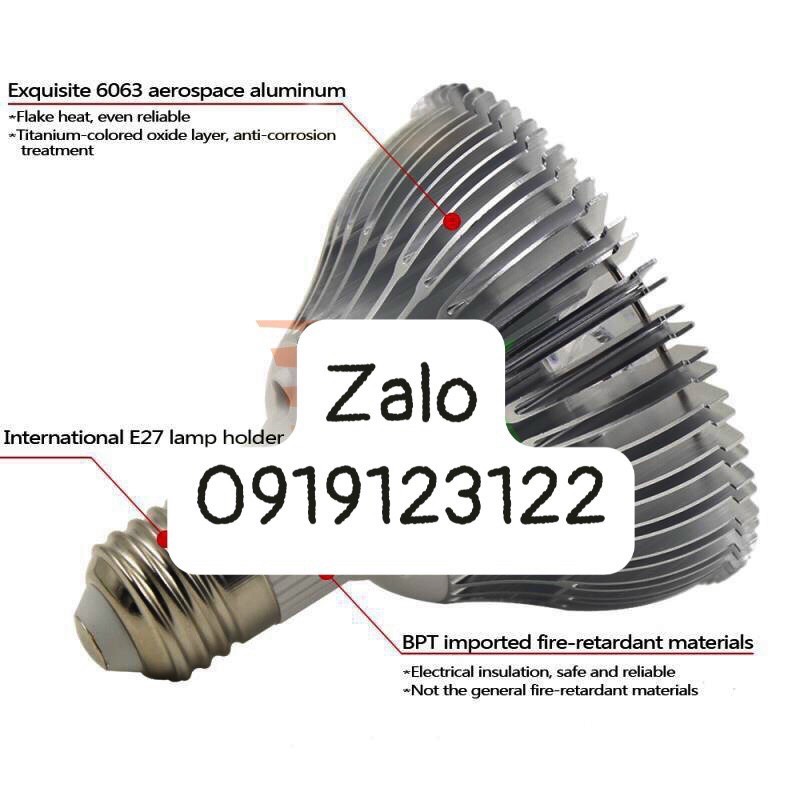 Đèn LED trồng cây, trồng rau trong nhà 80w , E27