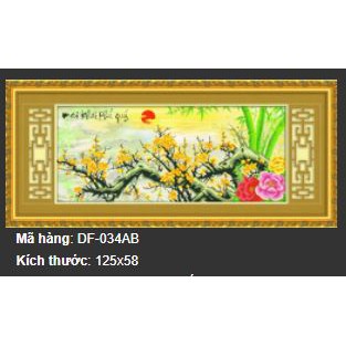 Tranh đính đá hoa mai