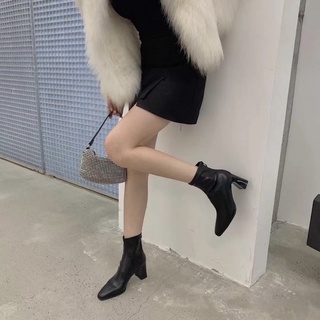 Bốt da mềm khoá sau - Bunny Shoes (K280)