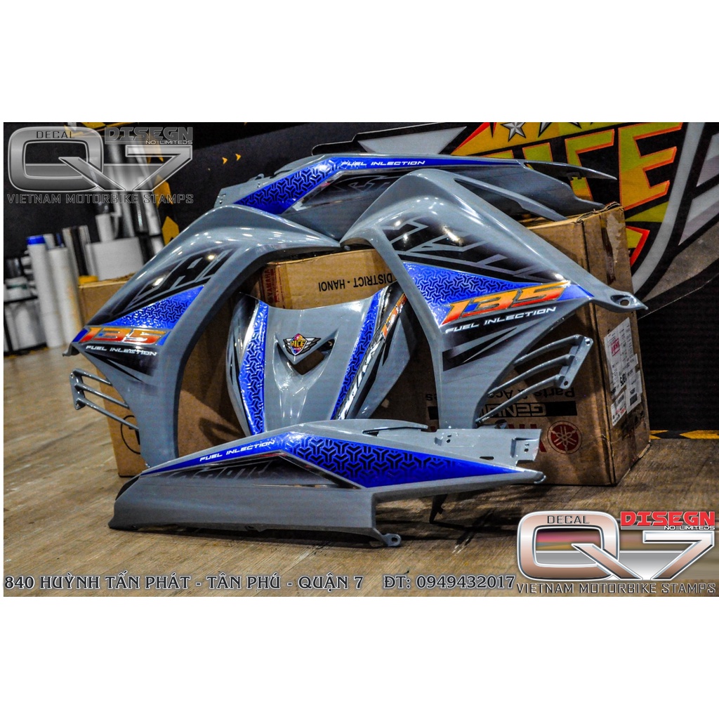 TEM RỜI EXCITER 2011 XANH XI MĂNG