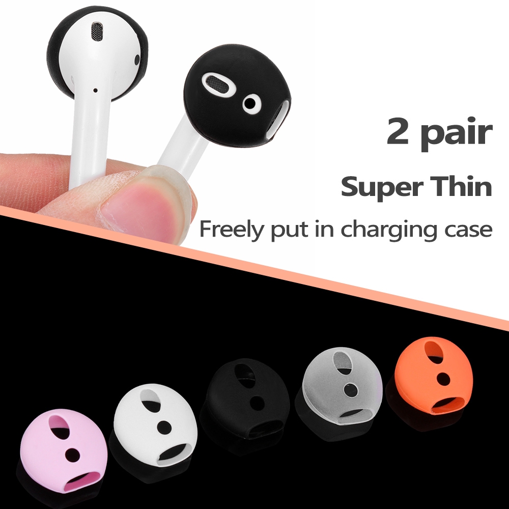 Set 2 cặp nút bọc tai nghe siêu mỏng chống trượt mềm mại