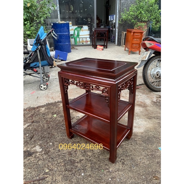 Đôn chữ Nhật mặt 35x50 cao 70 và 40x60 cao 80 gỗ lim 2 đợt nhiều màu
