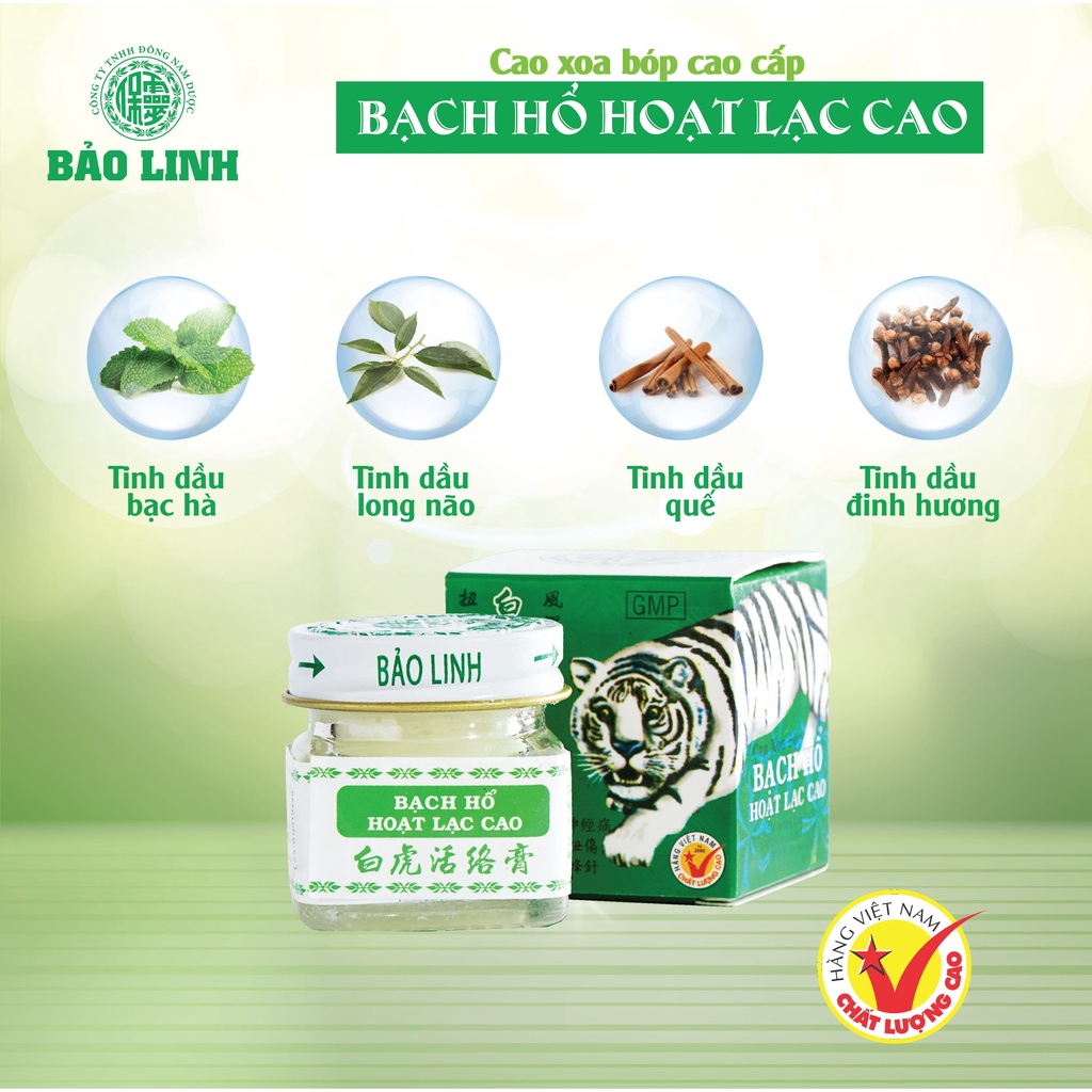 Cao Xoa Bóp Bạch Hổ Hoạt Lạc Cao BẢO LINH 20gram