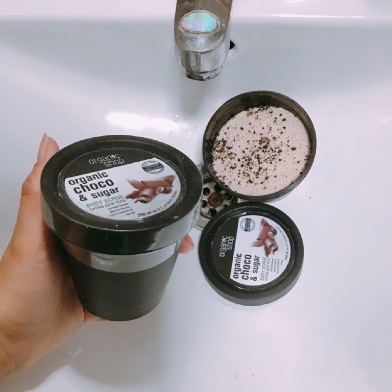 Muối Tẩy Tế Bào Chết Toàn Thân Organic Shop dạng muối hạt Organic Coffee &amp; Sugar Body Scrub 250ml HandMade