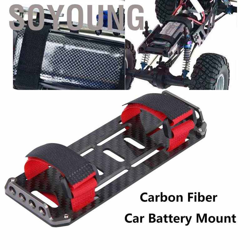 Khay Đựng Pin Bằng Sợi Carbon Cho Xe Điều Khiển Từ Xa Traxxas Hsp Redcat Rc4Wd Tamiya Tỉ Lệ 1:10