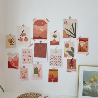 [Set 15] Bìa, postcard ,decor thiệp Tranh trừu tượng , làm tranh treo tường trang trí